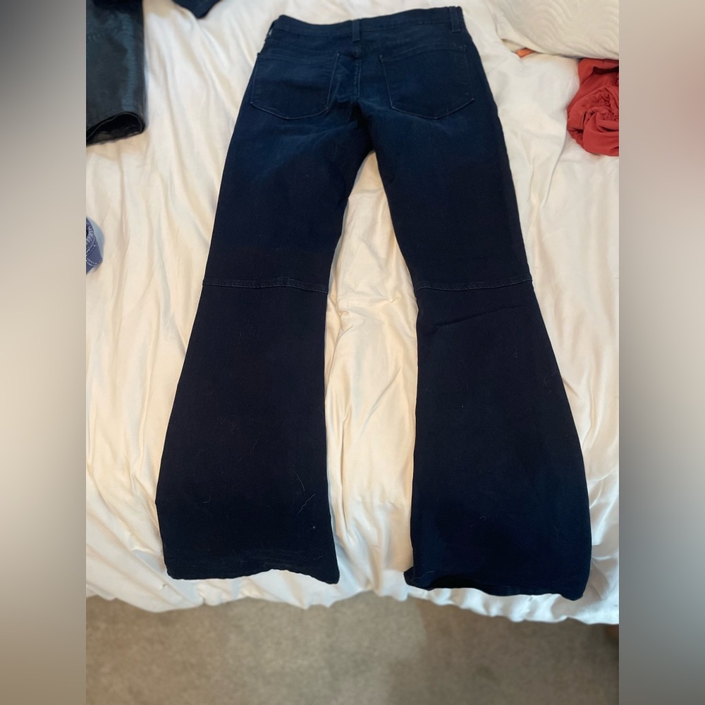 Dark denim flare jeans
